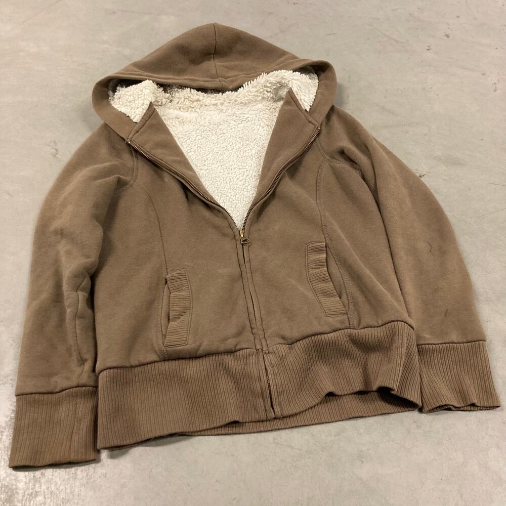 vintage y2k fur lined hoodie
